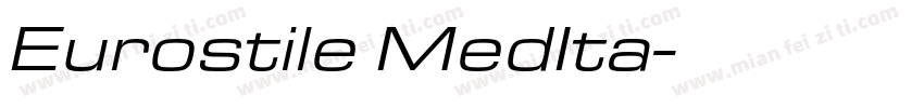 Eurostile MedIta字体转换